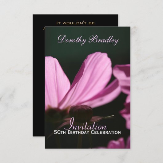 50e verjaardag van de viering van Cosmos Custom In Kaart (Voorkant / Achterkant)