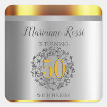 50e verjaardag van Gold en Silver Metallic