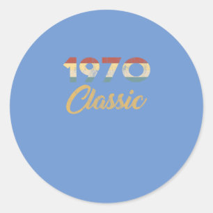 50e verjaardag van het 50e jubileum voor mannen en ronde sticker