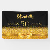 50e verjaardag van het zwarte goudfeest heet welko spandoek (Horizontaal)