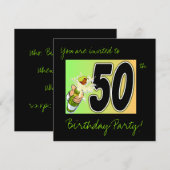 50e verjaardag van uitnodigingen (Voorkant / Achterkant)