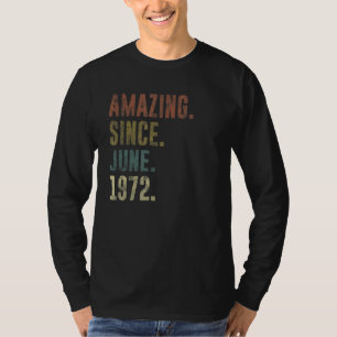 50e verjaardag verbluffing sinds juni 1972 t-shirt