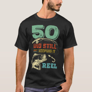 50e verjaardag Vissende 50 Mannen vissers Pu T-shirt