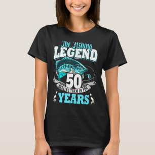 50e verjaardag visserij 50 jaar oude visser 1973 2 t-shirt