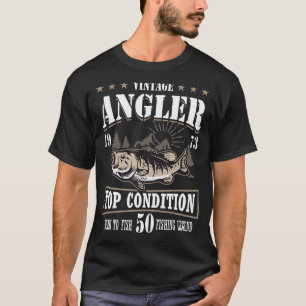50e verjaardag visserij 50 jaar oude visser 1973 3 t-shirt