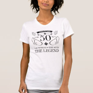50e verjaardag voor vrouwen t-shirt