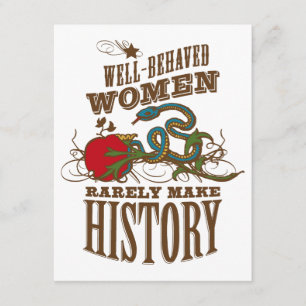 50e verjaardag - Wilde vrouw maakt geschiedenis Kaart