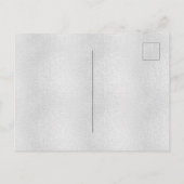 50e verjaardag zilverroze metalen glitterstof uitnodiging briefkaart (Achterkant)