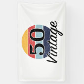  50e verjaardag Zondag Spandoek (Verticaal)