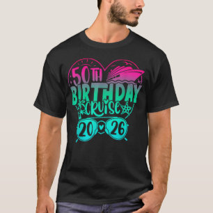 50e verjaardags cruise 2026 gezinscruise vakantie t-shirt