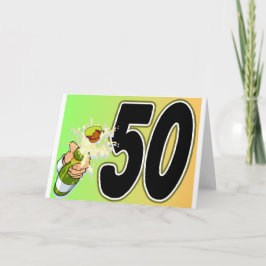 50e verjaardagsfeestdag kaart