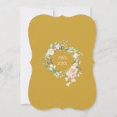 50e Waterverf van het Jubileum van de Golden Weddi Kaart (Achterkant)