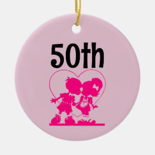 50E WEDDING JUBILEUM ORNAMENT