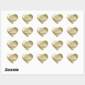 50E WEDDING JUBILEUM SOUVENIRS HART STICKER (Vel)