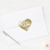 50E WEDDING JUBILEUM SOUVENIRS HART STICKER (Envelop)