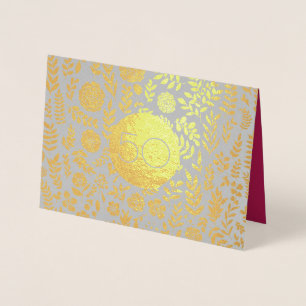 50e Wenskaart van het Jubileum van de Golden Weddi Folie Kaarten