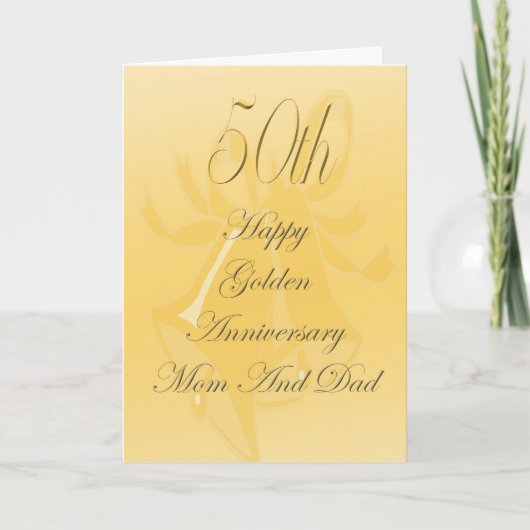 50ème anniversaire de Mariage Carte pour maman et  (Devant)