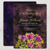 50ème anniversaire invitation thym (Devant / Derrière)