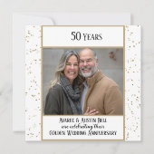 50ème photo Faire-part de mariage d'or (Devant)