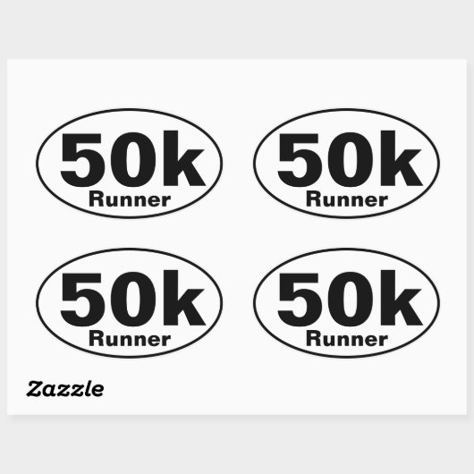 50K Runner Ovale Sticker
