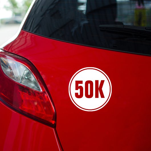 50k Runners Ultra Marathon Open Ronde Sticker