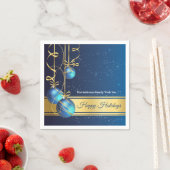 50pcs Christmas Paper Napkin Modern Tree Baubels Servet (Insitu)