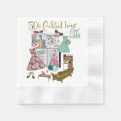 50s Cocktail uur servetten (Voorkant)