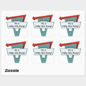 50s Diner Sign 1 Sticker (Vel)