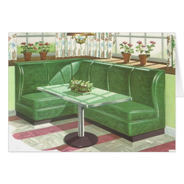 50s Green Kitchen Booth (Voorkant Horizontaal)