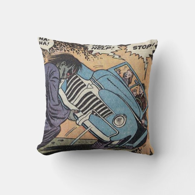 50s  Horror Comic Kussen (Voorkant)