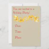  50s Kerstmeisje Vakantie Uitnodiging (Achterkant)