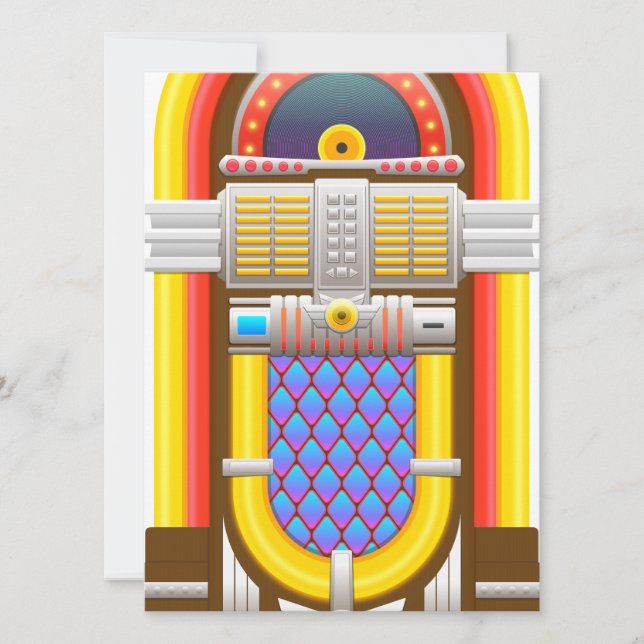 50s ouderwetse jukebox (Voorkant)