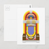 50s ouderwetse jukebox briefkaart (Voorkant / Achterkant)