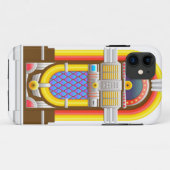 50s ouderwetse jukebox Case-Mate iPhone case (Achterkant (horizontaal))