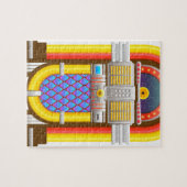 50s ouderwetse jukebox legpuzzel (Horizontaal)