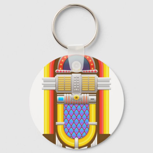 50s ouderwetse jukebox sleutelhanger (Voorkant)