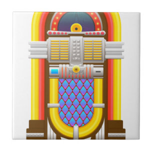 50s ouderwetse jukebox tegeltje
