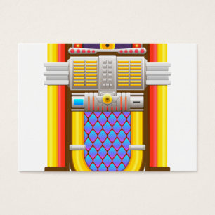 50s ouderwetse jukebox visitekaartje