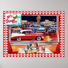 50s Retro Diner Poster