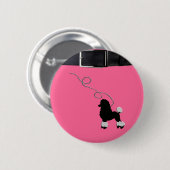 50s Retro Poodle Skirt Ronde Button 5,7 Cm (Voorkant /achterkant)
