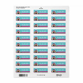 50's Sock Hop Dance Party Jukebox Adresetiketten Etiket (Full Sheet)