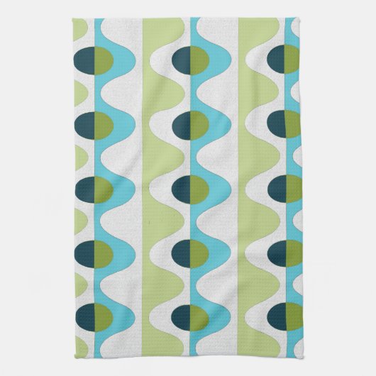 50s Style Retro Thee Handdoek Set (3) (Verticaal)