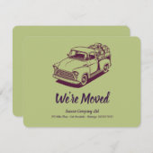 50's Truck Groene Achterkant Gepersonaliseerd Kant Aankondiging (Voorkant / Achterkant)