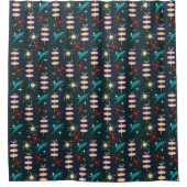 50's Vormen Douchegordijn (Voorkant)