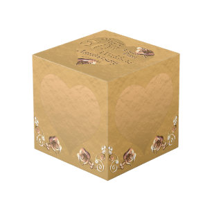 50ste, 1ste Jubileum voor bruiloft Golden Heart Li Kubus