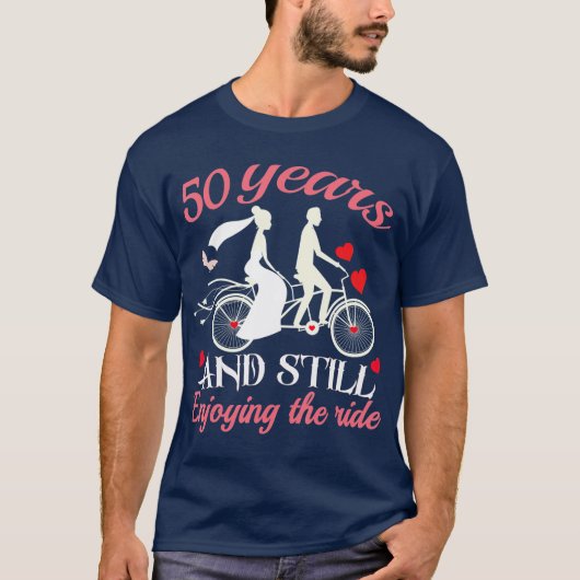 50ste bruiloft Jubileum 50 jaar bruiloft T-shirt (Voorkant)