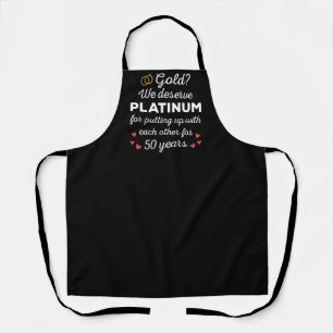 50ste bruiloft Jubileum I - Gold Funny Couple Schort