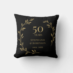 50ste gouden huwelijksjubileum kussen