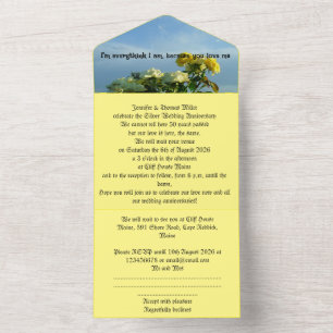 50ste Gouden Verjaardag Uitnodiging Motto