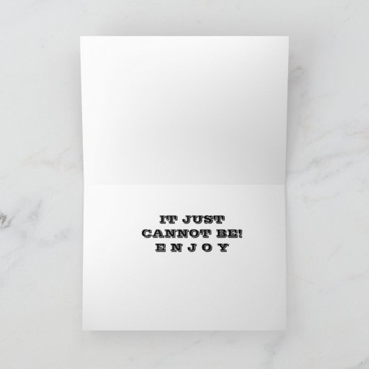 **50ste** HUMORISTISCHE VERJAARDAG KAART (Binnen)